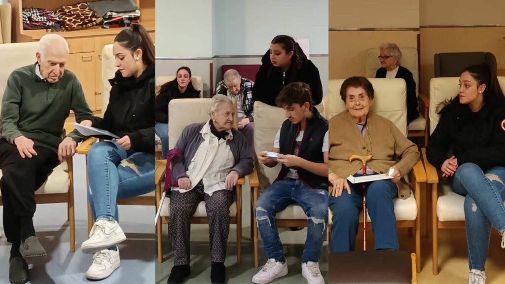 La Navidad con los ancianos de la Residencia Otxartaga Navidad ancianos